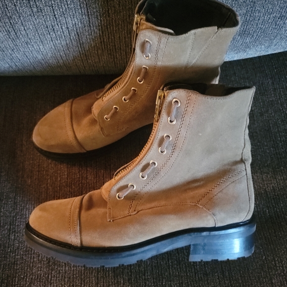 Allsaints Ariel combat top zip US size 9 - Picture 3 of 5